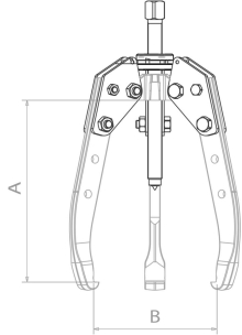 Extracteur 3 griffes 480mm 17T auto centrant