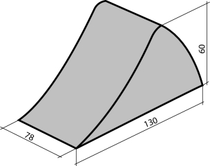 Cale caoutchouc pour véhicules 105x75x75mm - lot de 2 pcs