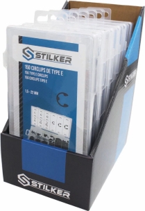 Circlips de type E - coffret de 150 pcs