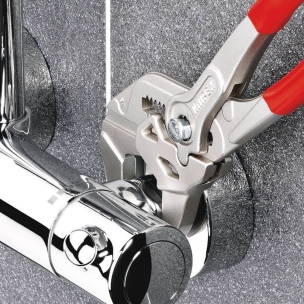 Pince clé gainée 150mm avec bouton poussoir