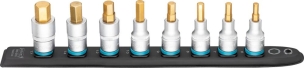 Douille tournevis 1/2" embout hexagonal sur support magnétique - 8pcs
