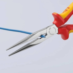 Pince droite 200mm demi-ronde isolée 1000V bi-matière