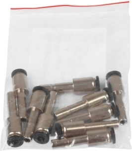 Raccord instantané métallique droit réduction 4-6mm - lot de 10 pcs