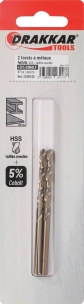 Foret à métaux HSS 5% cobalt 4mm - blister de 2 pcs