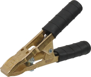 Pince laiton mors plat noire 350A 168mm