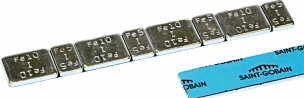 Masse adhésive St Gobain argent en acier 60g ((5g+10g) x4) - lot de 100 pcs