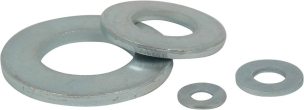 Rondelle plate moyenne M zinguée 4mm NFE 25513 - sachet de 100 pcs