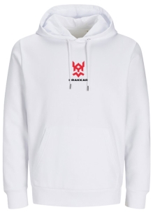 Sweat blanc taille L unisexe Drakkar Drakko rouge