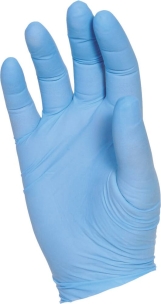 Gants jetables nitrile 240mm 0,06mm bleu T9 - boîte de 100 pcs