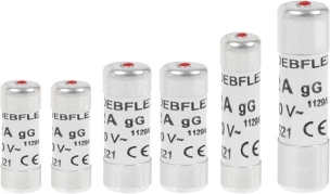 Fusibles céramique avec voyant 10 à 32A - 5 lots de 6 pcs