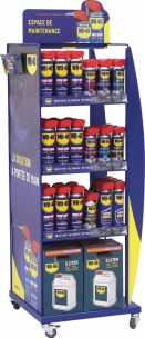 Dégrippant multifonctions et gamme spécialiste - présentoir métallique de 100 pcs