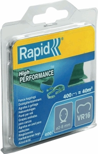 Agrafes grillage VR16 2-8mm vertes - blister de 400 pcs