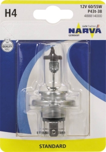 Ampoule H4 12V 60/55W P43t - blister