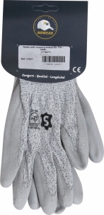 Gants anti coupure enduit PU T10 - carte Gants anti coupure enduit PU T10 - carte