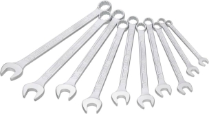 Clés mixtes de 8 à 19mm - lot de 10 pcs