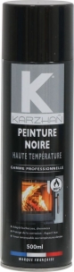 Peinture haute température 600°C noir - 6 aérosols de 500ml