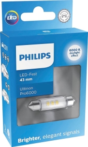 Ampoule navette LED 12V 1W SV8,5 10,5x43mm