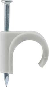 Attaches-fils/pontet PVC gris 16 à 19mm - 5 lots de 50 pcs
