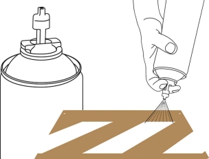 Peinture de traçage de lignes permanent blanc - aérosol 650ml