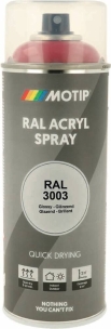 Peinture acrylique RAL 3003 rouge rubis - lot de 6 aérosols de 400ml