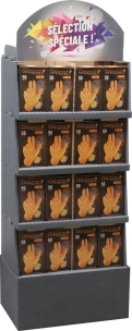 Présentoir de 64 boîtes de gants Grippaz®