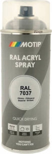 Peinture acrylique RAL 7037 gris poussière - lot de 6 aérosols de 400ml