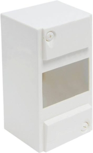 Coffret modulaire vide avec rail pour 1 rangée de 6 modules 123x160x73mm