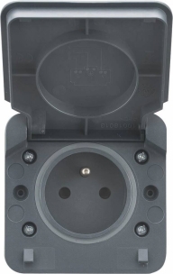 Prise étanche en saillie 2P+T 230V - lot de 10 pcs