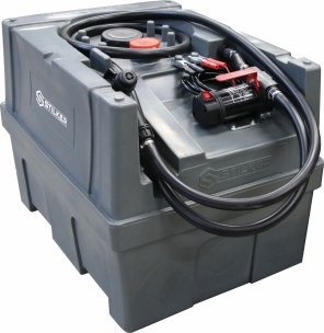 Cuve de ravitaillement gasoil PE 200L avec kit pompe à gasoil 12V 40 l/min