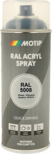 Peinture acrylique RAL 5008 bleu gris - lot de 6 aérosols de 400ml