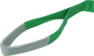 Elingue plate avec boucles 60mm 2T 3m vert - lot de 20 pcs