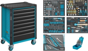 Servante d'atelier assistent® avec assortiment - 314 pièces