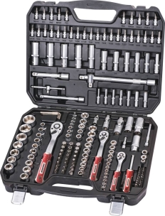 Coffret de douilles 1/4" 3/8" 1/2" - 171 pcs - palette de 56 pcs