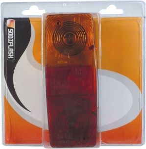 Feu arrière rectangle droit 4 fonctions 2706 - blister