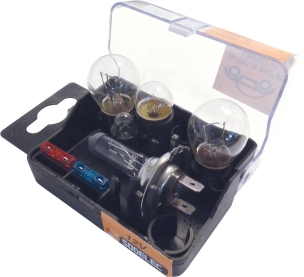 Coffret de secours 12V H7 - 5 ampoules et 2 fusibles - lot de 10 pcs