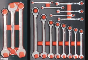 Servante d'atelier 7 tiroirs composée de 236 outils - modules finition métal