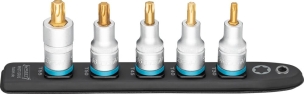 Douille tournevis 1/2" embout Torx sur support magnétique - 5pcs