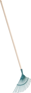 Balai gazon 480mm fil plat 22 dents avec manche 150cm