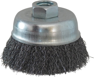 Brosse forme coupe conique M14 75mm mèches ondulées - lot de 6 pcs