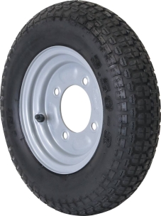 Roue complète 3,50x8" 4 trous entraxe 115mm moyeu 85mm