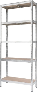 Etagère métallique à visser 5 tablettes 1800x750x300mm max 175kg