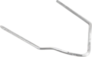 Agrafes coin intérieur 0,8mm - lot de 100 pcs