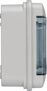 Coffret modulaire vide étanche pour 1 rangée de 8 modules 188x267x117mm