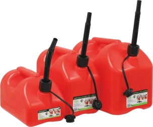 Jerrican plastique 5L base large homologué carburant