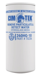 Filtre à gasoil Biodiesel B100 à absorption d'eau 70 l/min 10μ 3/4"