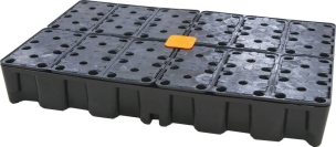 Bac de rétention modulable 120L avec caillebotis 100% PE