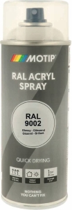 Peinture acrylique RAL 9002 blanc gris - lot de 6 aérosols de 400ml