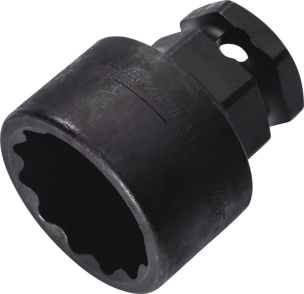 Douille à chocs longue 1/2" 6 pans extérieurs 24 mm - traction à 12 pans - 27mm