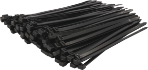 Collier nylon 7,2x200mm noir - 80 lots de 100 pcs