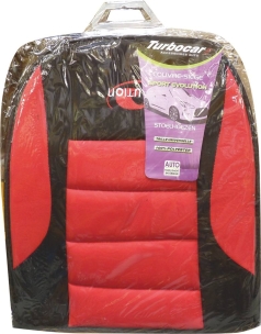 Couvre siège rouge et noir universel